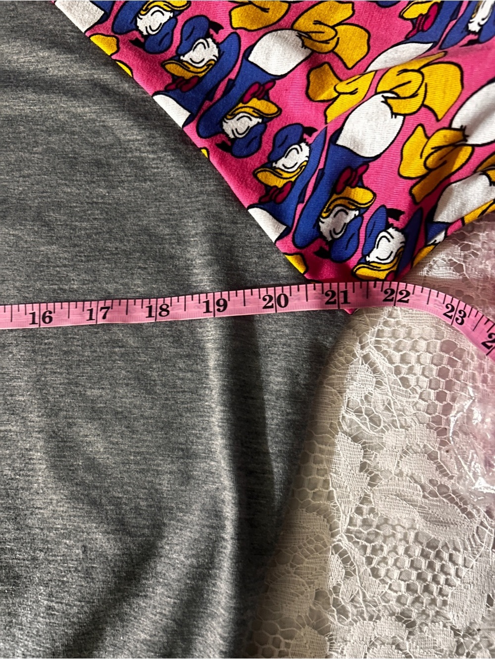 LuLaRoe Gray Top with Multicolor Logo Detail - Picture 6 of 7